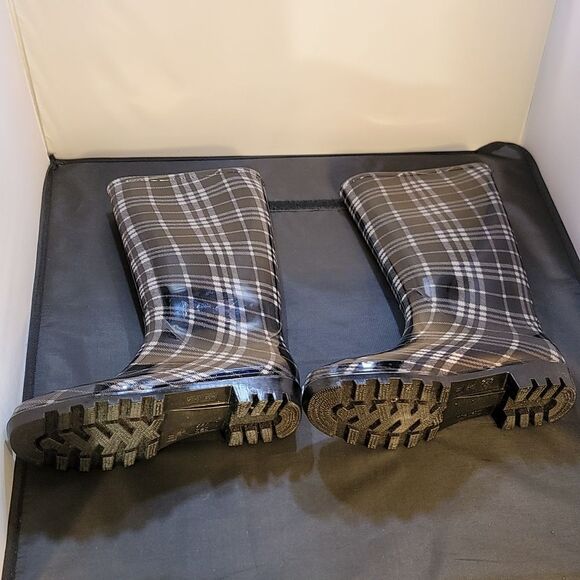 ASGARD WOMEN'S MID CALF RAIN PRINTED WATERPROOF RUBBER BOOTS - Picture 9 of 16